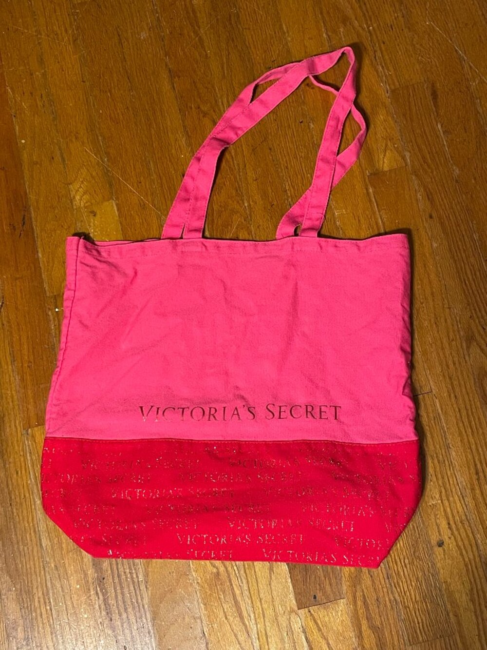 Vintage Victoria's Secret Pink Canvas Tote Bag
